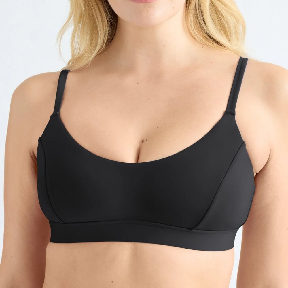 Knix Scoop Black Bikini Top